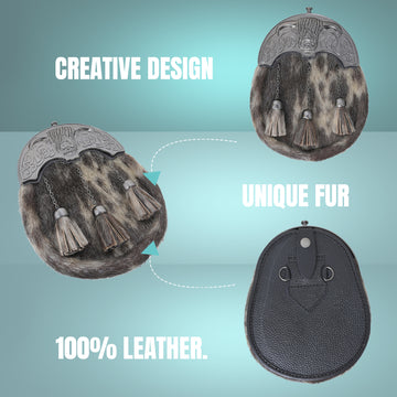 Celtic cantle Cross Tassels